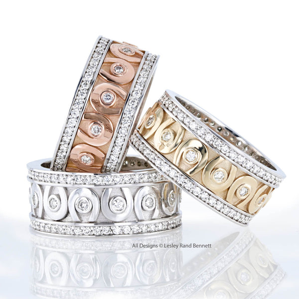 Diamond Horseshoe eternity band by Lesley Rand Bennett