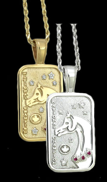 Canadian Arabian and Half-Arabian National Championship Tag Pendant - Bennett Fine Jewelry