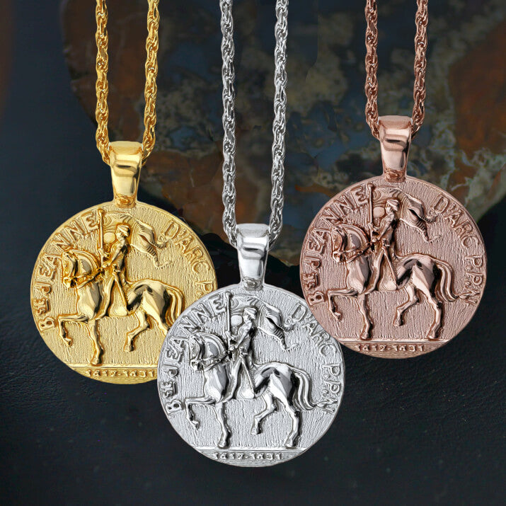 Joan of Arc Medallion Pendant 1492 - Bennett Fine Jewelry