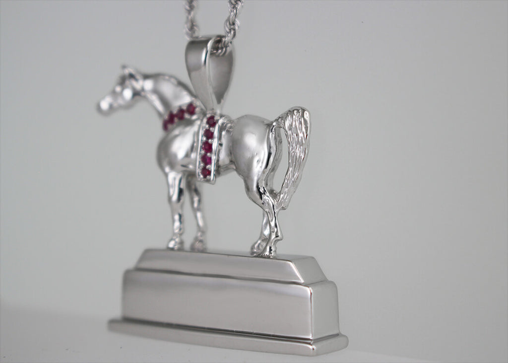 U.S. National Arabian & Half-Arabian Championship Trophy Replica Pendant - Bennett Fine Jewelry