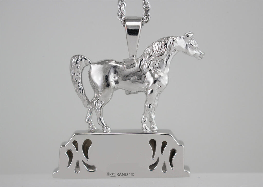 U.S. National Arabian & Half-Arabian Championship Trophy Replica Pendant - Bennett Fine Jewelry