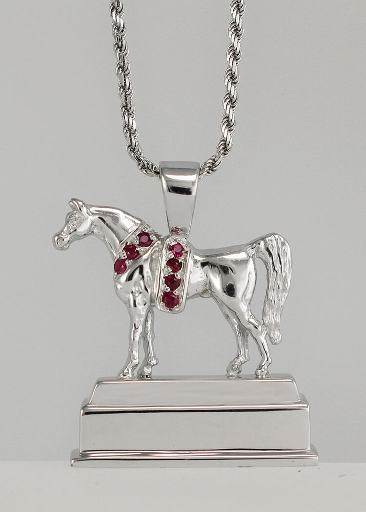 U.S. National Arabian & Half-Arabian Championship Trophy Replica Pendant - Bennett Fine Jewelry