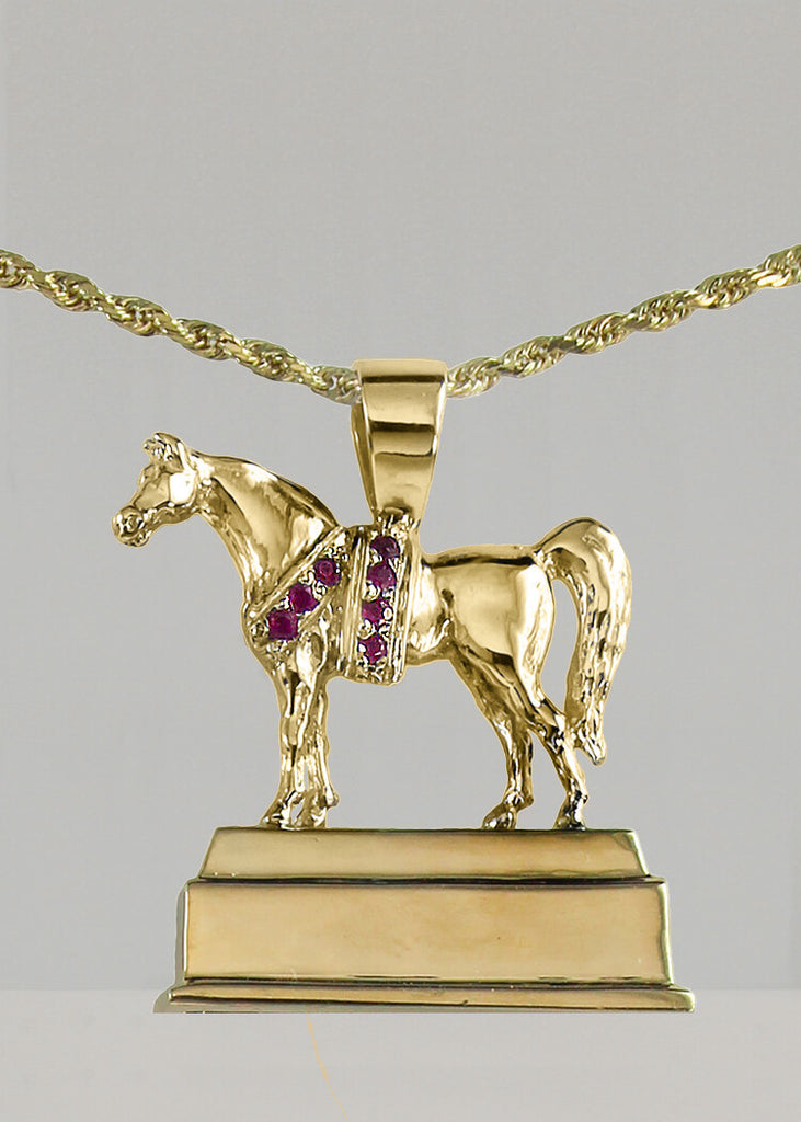 U.S. National Arabian & Half-Arabian Championship Trophy Replica Pendant - Bennett Fine Jewelry