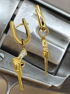 Gunslinger Earrings Six Shooter Collection - Bennett Fine Jewelry