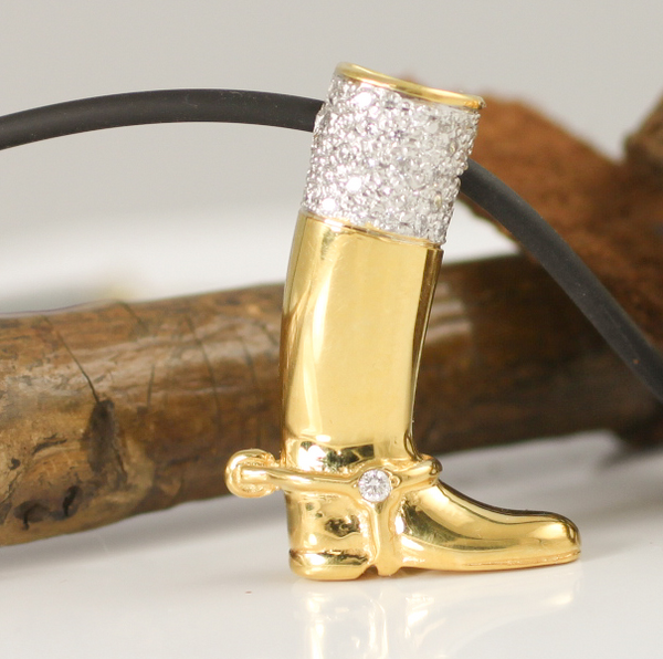 Hunt Boot Pendant - Bennett Fine Jewelry