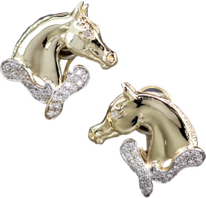 Horse Head Earrings 661 - Bennett Fine Jewelry