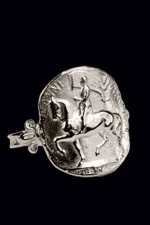 Joan of Arc on Her Charger... 14K Gold Ring - Bennett Fine Jewelry