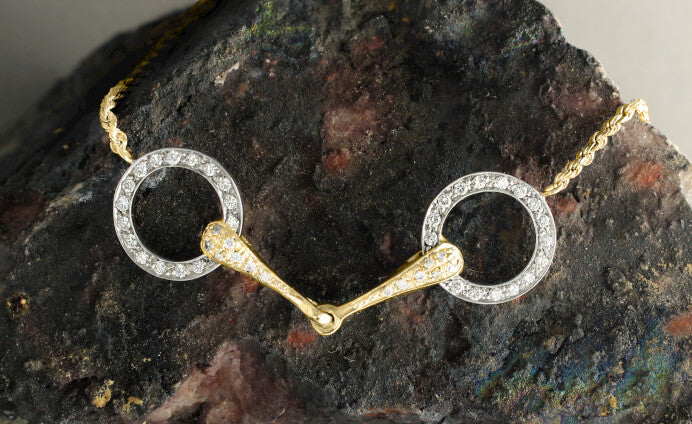 Diamond Snaffle Bit Necklace - Bennett Fine Jewelry