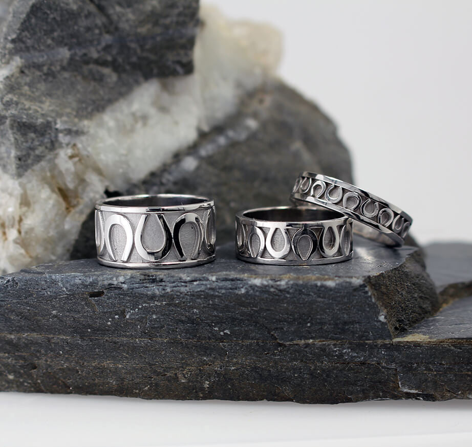 Horseshoe Wedding Bands