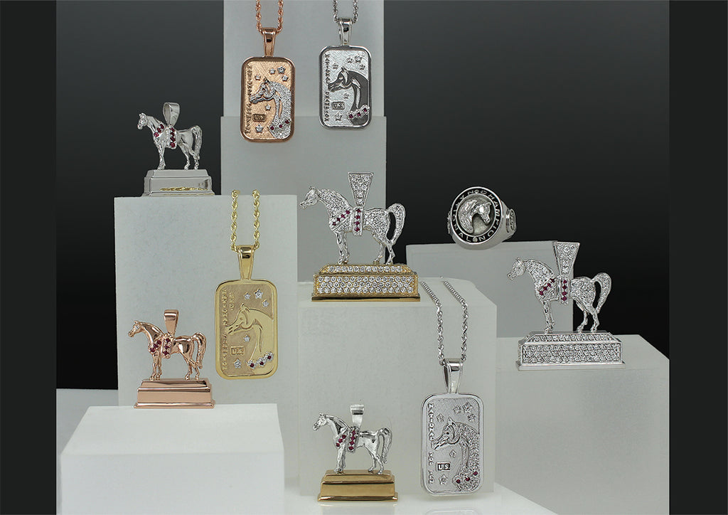 Trophy replica pendants, award rings, and dog tag pendants by Lesley Rand Bennett to celebrate your win.