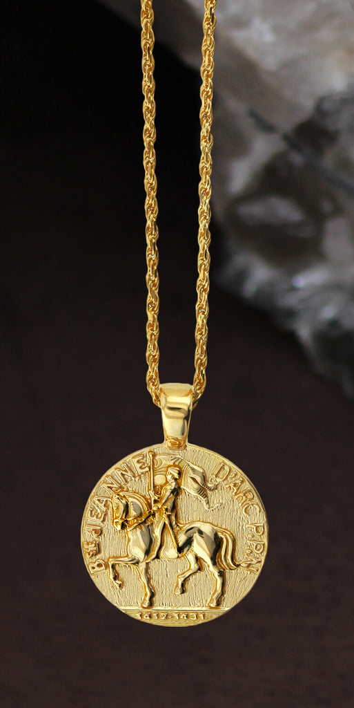 Joan of Arc Medallion Pendant 1492 - Bennett Fine Jewelry