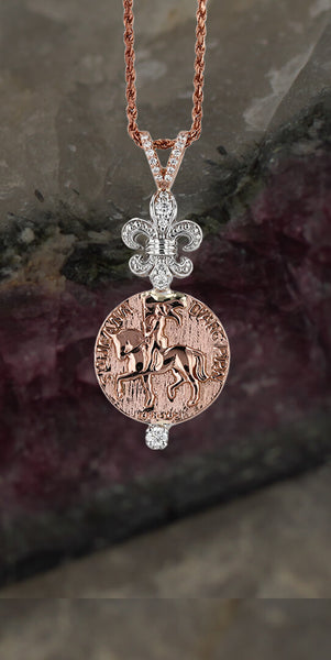 Joan of Arc Pendant -A Little Courage- - Bennett Fine Jewelry