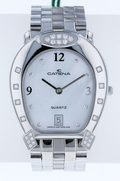 Medium Tips and Tops -Diamond Catena Horseshoe Watch - Bennett Fine Jewelry