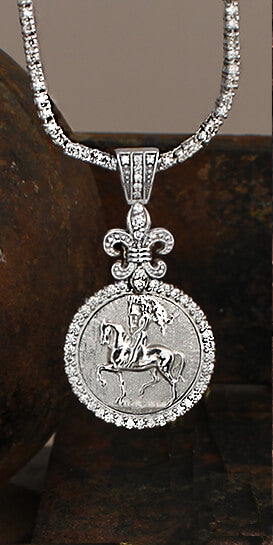 Joan of Arc 1522 Diamond Pendant - Bennett Fine Jewelry