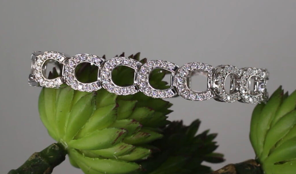 Diamond Horseshoe Bracelet with 3ctw Diamonds - Bennett Fine Jewelry