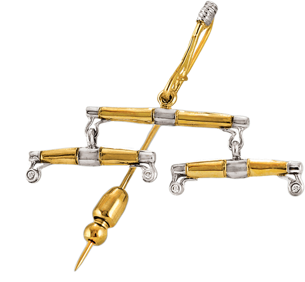 Leaderbar Pin 14k - Bennett Fine Jewelry