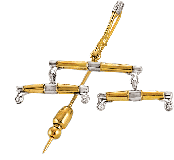 Leaderbar Pin 14k - Bennett Fine Jewelry