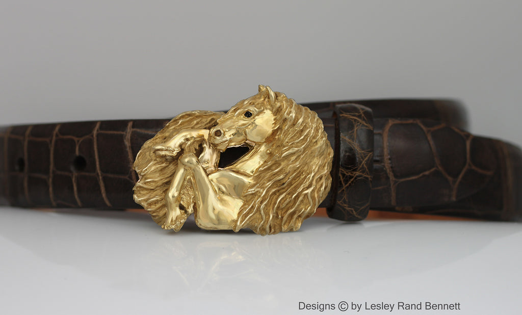 Friesian Horse Belt Buckle - Bennett Fine Jewelry