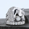 Diamond Horse Ring with Diamond Channel Band - Bennett Fine Jewelry