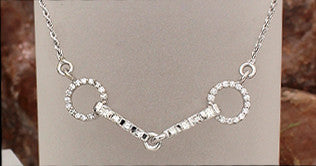 Petite Diamond Snaffle Bit Necklace - Petite - Bennett Fine Jewelry