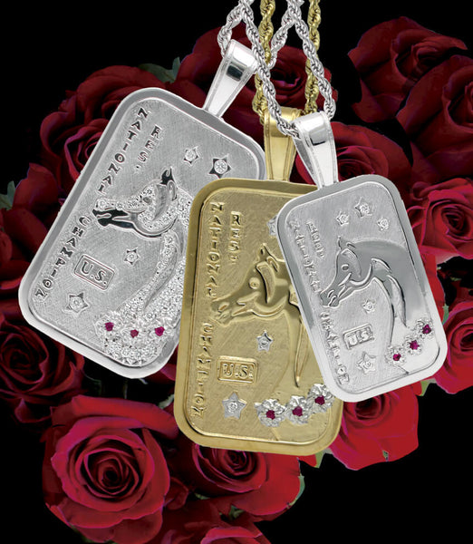 Reserve National Champion Arabian Horse tag pendant by Lesley Rand Bennett