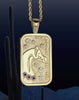 Scottsdale Arabian Horse Show Top Ten Tag Pendant in 14k yellow gold by Lesley Rand Bennett
