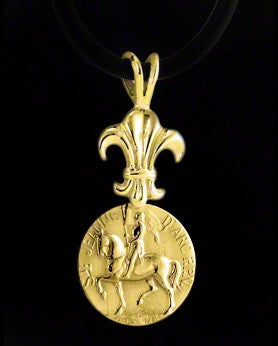 Joan of Arc Astride Pendant - Bennett Fine Jewelry