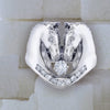 Sugar the classic horse ring in 14k white with diamonds by Lesley Rand Bennett